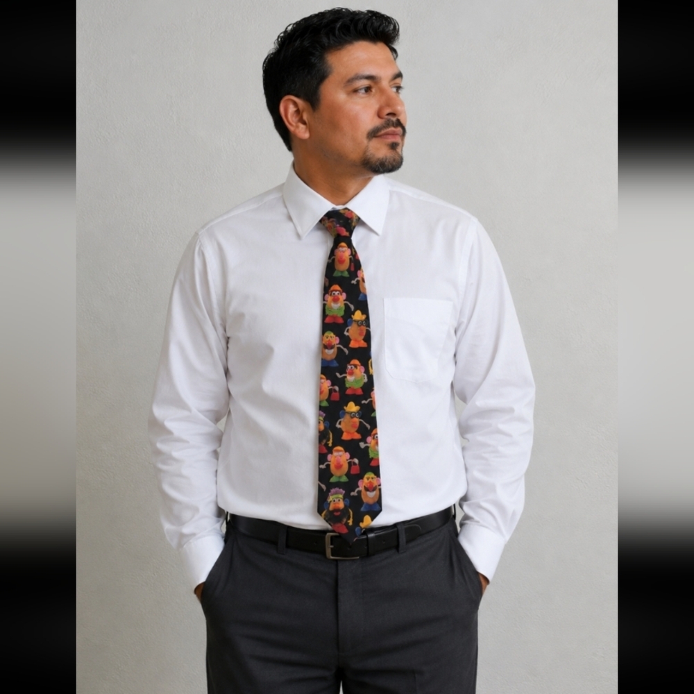 Ralph Marlin Mr Potato Head vintage tie